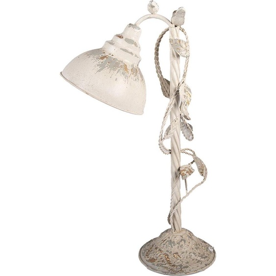 Lampe de Table Clayre & Eef Beige-Gris Vintage E27