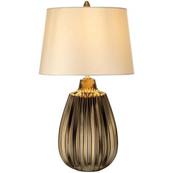 Lampe de table en céramique Newham, couleur bronze nacré, 1xE27x60W, céramique / plâtre, dimensions : 55x30x19,5 cm, IP20, Elstead