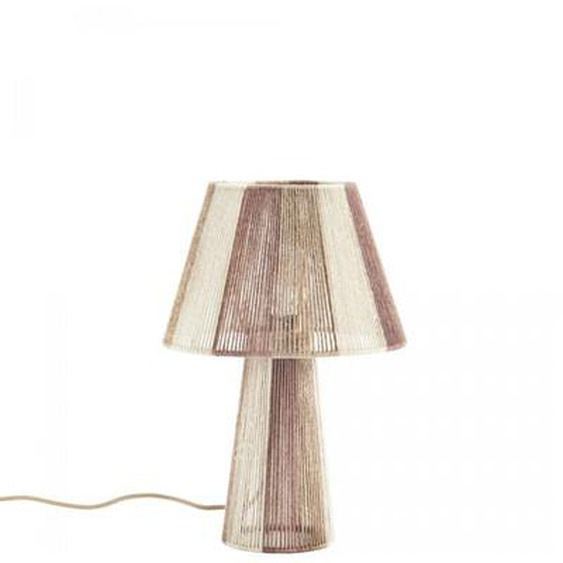 Lampe de table en ficelle de jute