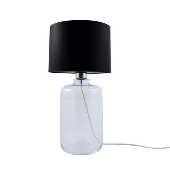 Lampe de table en verre avec abat-jour noir 41 cm E27 40W Samasun Zuma Line