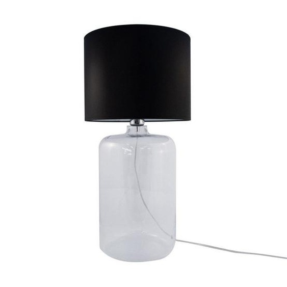 Lampe de table en verre avec abat-jour noir 60 cm E27 60W Amarsa Zuma Line