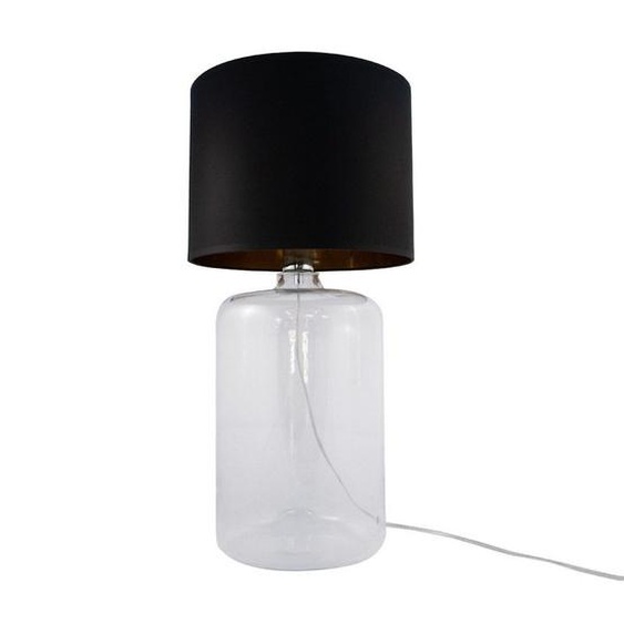 Lampe de table en verre noir transparent avec abat-jour 60 cm E27 60W Amarsa Zuma Line