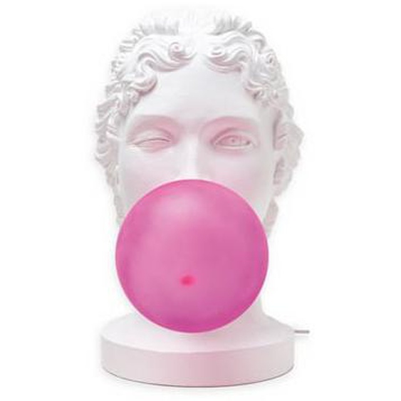 Lampe de table GRACE blanche et rose