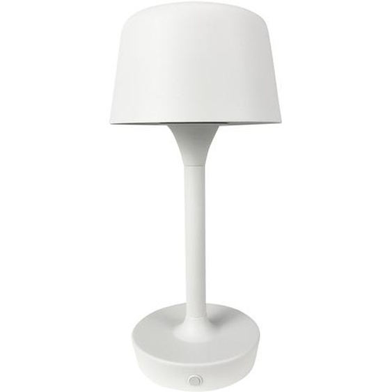 Lampe de table, Lampe de table sans fil à intensité variable, Lampe de table Led en métal, Lampe de lecture, Rechargeable par USB, FLOW blanc