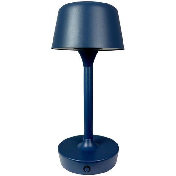 Lampe de table, Lampe de table sans fil à intensité variable, Lampe de table Led en métal, Lampe de lecture, Rechargeable par USB, FLOW bleu