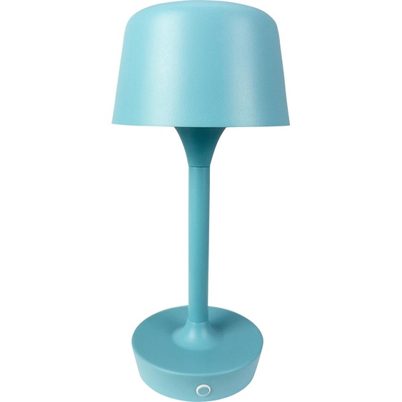 Lampe de table, Lampe de table sans fil à intensité variable, Lampe de table Led en métal, Lampe de lecture, Rechargeable par USB, FLOW bleu