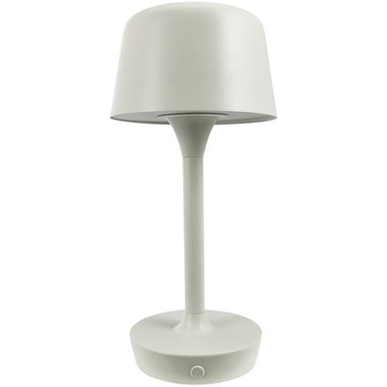 Lampe de table, Lampe de table sans fil à intensité variable, Lampe de table Led en métal, Lampe de lecture, Rechargeable par USB, FLOW crème blanc