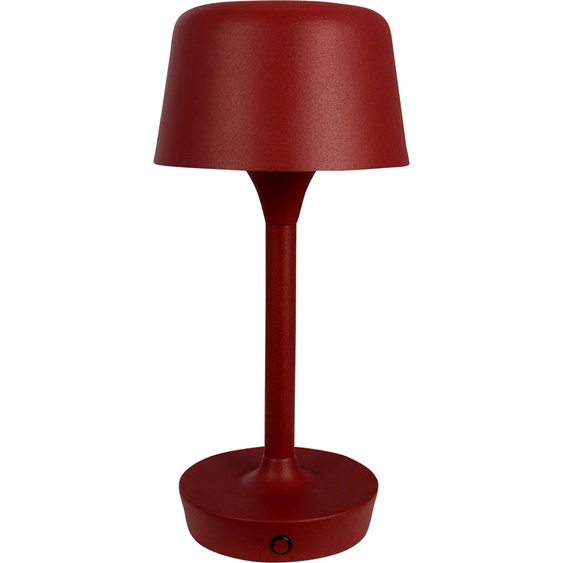 Lampe de table, Lampe de table sans fil à intensité variable, Lampe de table Led en métal, Lampe de lecture, Rechargeable par USB, FLOW rouge foncé