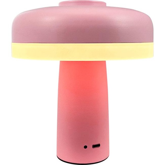 Lampe de table, Lampe de table sans fil à intensité variable, Lampe de table Led en métal, Lampe de lecture, Rechargeable par USB, Porter Rose