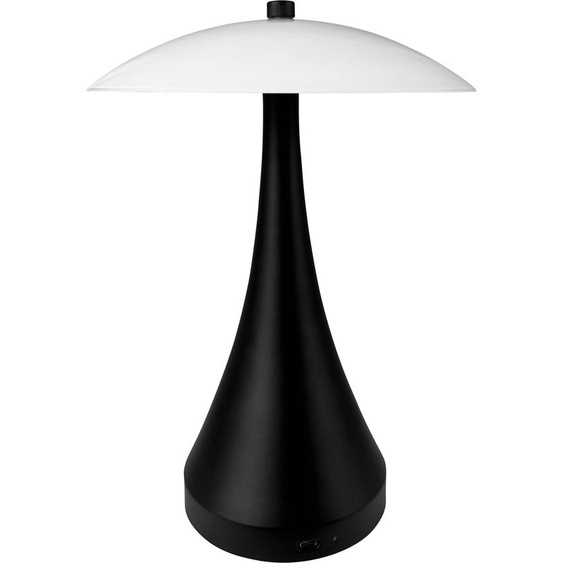 Lampe de table, Lampe de table sans fil à intensité variable, Lampe de table Led en métal, Lampe de lecture, Rechargeable par USB, Vienna noir opale