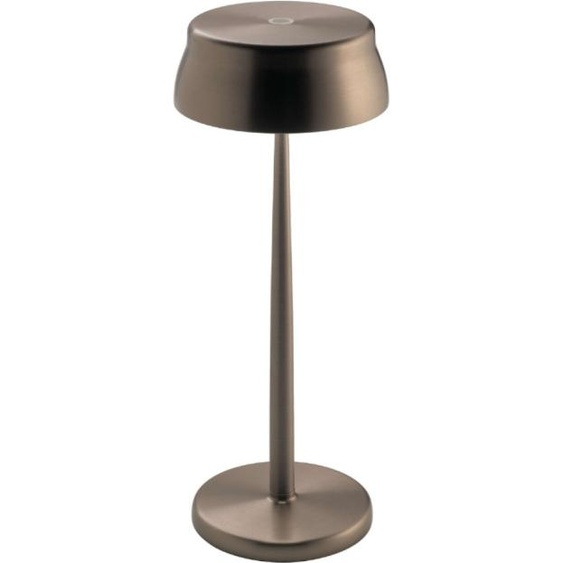 Lampe de table LED connectée Wi-Fi Zafferano Sister Light, rechargeable et à intensité variable, cuivrée, 2200-2700-3000-4000 K, 3,2 W, h33 cm