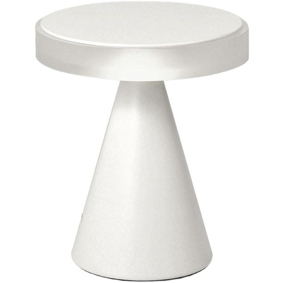 Lampe De Table Led Fabas, Lumière Neutre 8 W 750 Lm 3000 K, Structure En Métal Et Méthacrylate AvecTactile, Couleur Blanche - Fabas Luce