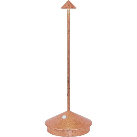 Lampe de table LED Pina Pro Feuille de cuivre rechargeable et dimmable sans fils Zafferano
