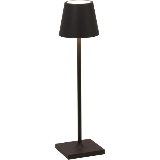 Lampe De Table Led Poldina Pro Micro Black, Rechargeable Et Dimmable Avec Une Autonomie Allant JusquÀ 12 Heures