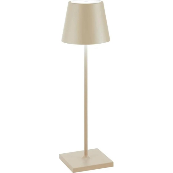 Lampe de table LED Poldina Pro Sabbia, rechargeable et dimmable avec une autonomie jusquà 12 heures