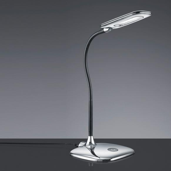 Lampe de table LED POLLY Lampe de table chromée Variateur dintensité à 4 niveaux flexible