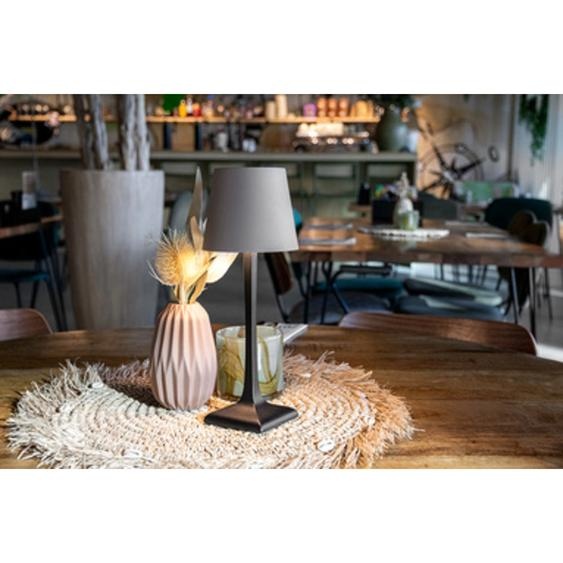 Lampe de table LED rechargeable MILAN, noir/taupe