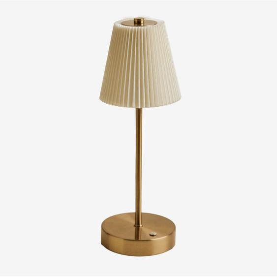 Lampe de table led sans fil pour extérieur en fer Myrdal Sklum Beige Crème