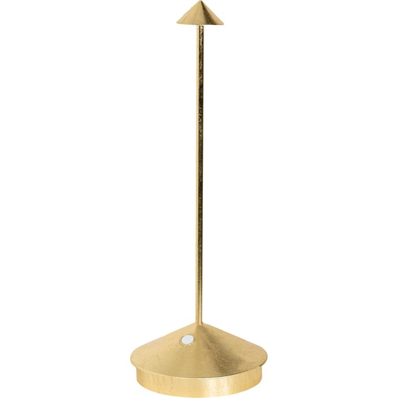 Lampe de table LED sans fil rechargeable et à intensité variable Pina Pro Gold Leaf Safran 2200-2700-3000K