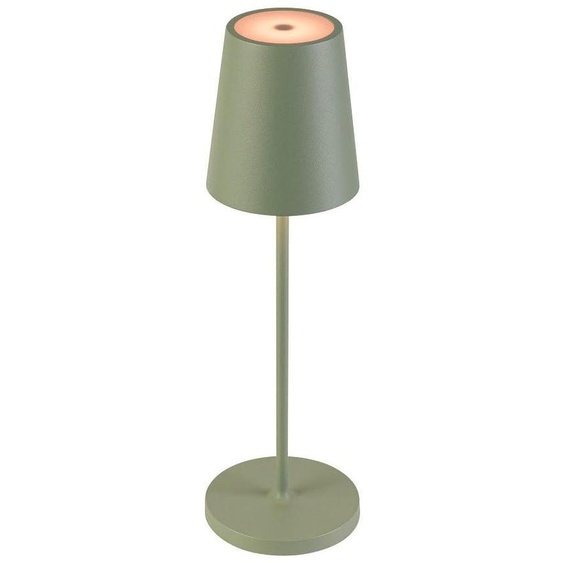 Lampe de table LED sans fil, verte, IP65, à intensité variable, avec batterie