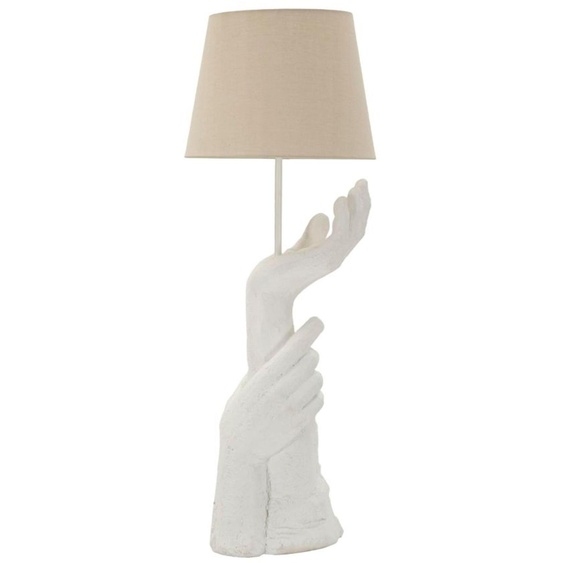 Lampe De Table Life En Polyrésine Et Fer - 93 Cm, Design Façonné À La Main, Douille E27, Style Moderne Et Artistique