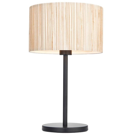 Lampe de table LONGSHORE beige 1xE27x20W, motif « herbe marine », dimensions : 41x25x25 cm, IP20, Endon