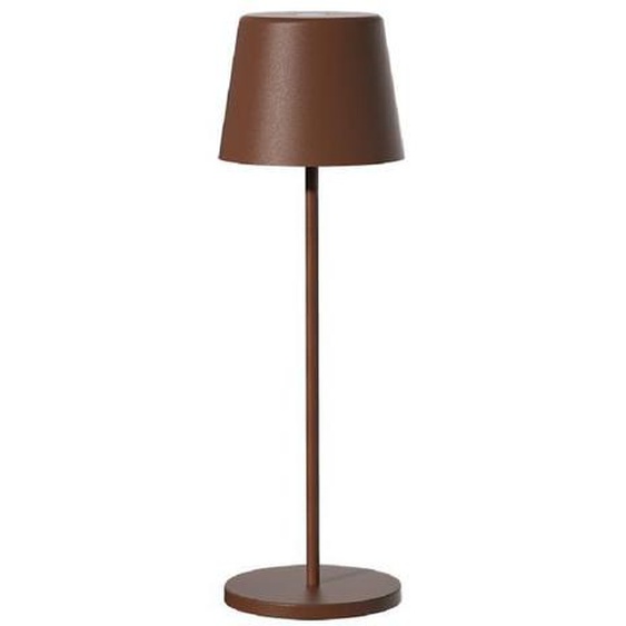 Lampe de table - LUMISKY - KELLY VINTAGE - Aluminium marron - LED blanc dimmable - Autonomie 9h