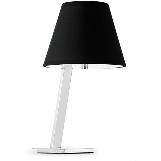 Lampe de table MOMA Chrome, Noir