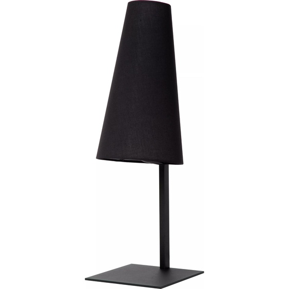 Lampe de table noire avec abat-jour de 56 cm, culot E27, Gregory Lucide