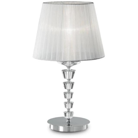 Lampe de table PEGASO blanche 1 ampoule en métal
