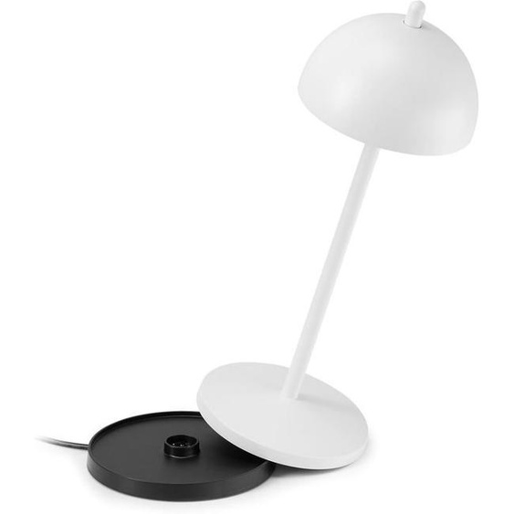 Lampe de Table Rechargeable Sans Fil-Lampe LED à Intensité Variable Tactile pour Intérieur/Extérieur IP65-Aluminium,Noir