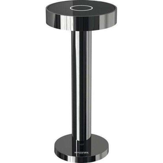 Lampe de table SOMPEX Boro, hauteur : 220 mm, ø : 90 mm, aluminium gris sidéral