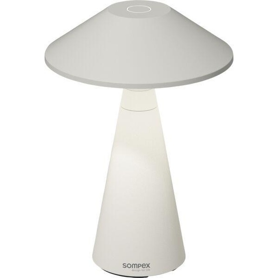 Lampe de table SOMPEX Move, hauteur : 310 mm, aluminium blanc