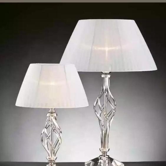 Lampe de table style antique Lampe de table cristal Lampe de table blanche Nouveau