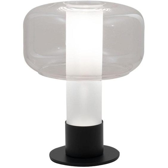 Lampe De Table Transparente Flick, Structure En Métal Et Verre Borosilicate, Variateur Tactile, Douille E14 15 W, Indice De Protection Ip20 - Flick