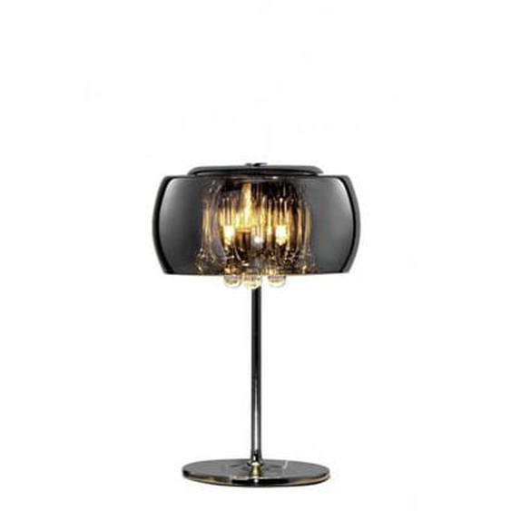 Lampe de table Vapore en verre chromé
