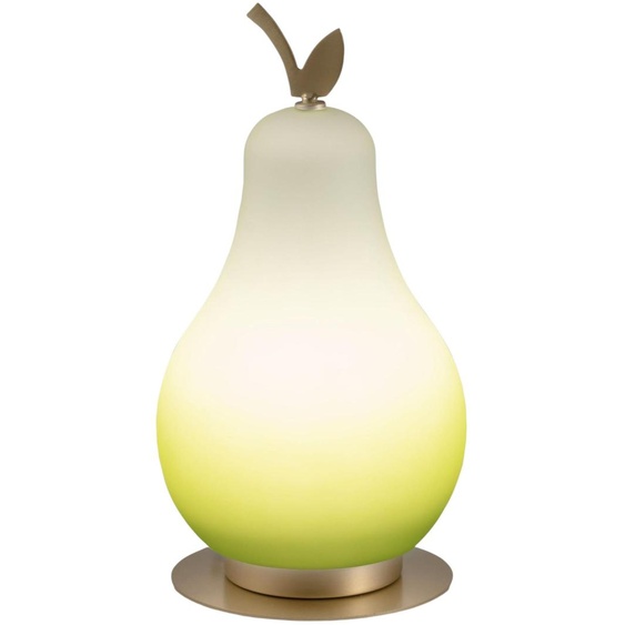 Lampe De Table Wilma 8W Led Intégrée 3000K Vert/Laiton Satiné, Variateur Tactile, Ip20, 230V, Design En Métal Et Verre - Wilma