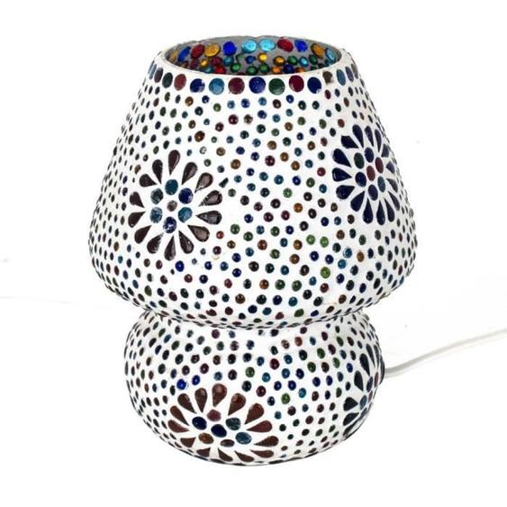 Lampe décorative - ORIGEN - Lampe à champignons - Blanc - 18x13x13 cm - Intérieur