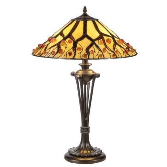 Lampe en cornaline « ARBRE DE VIE » 64*Ø40