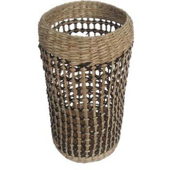 Lampe en herbier naturel et noir H30cm