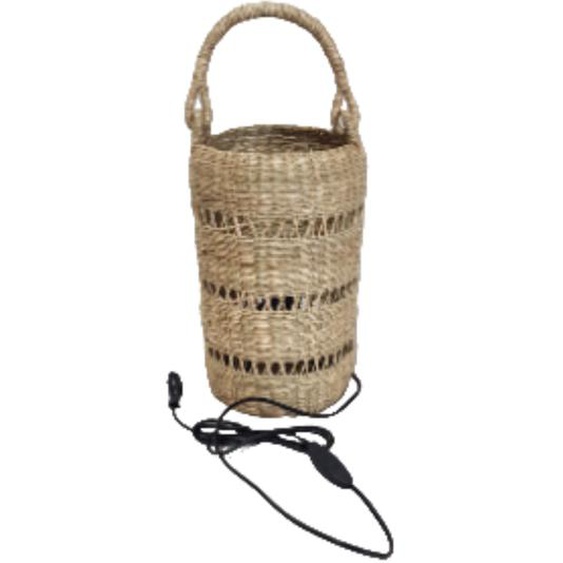 Lampe en herbier naturel H30cm