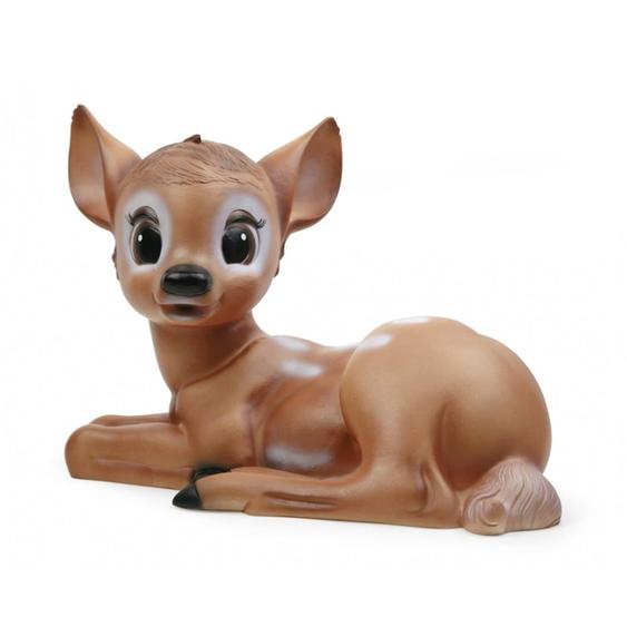 Lampe Faon Couché Marron