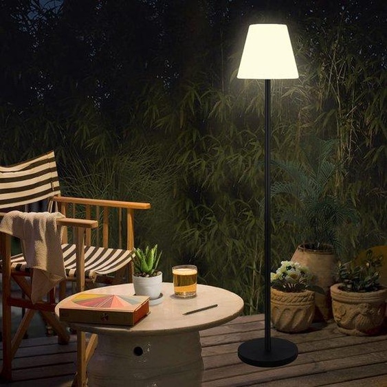 Lampe LED dappoint à intensité variable, lumière blanche chaude et RGB - sans fil - rechargeable par USB - lampe LED sur pied étanche pour lintérieur
