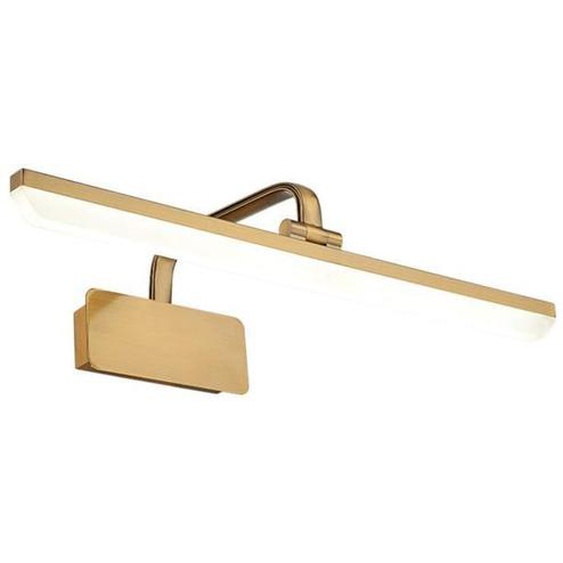 Lampe LED Miroir Salle de Bain Applique Mural D’or IP44 Moderne Garde-robe Tableaux Couloir Hôtel Restaurant Balcon Boutique Blanc