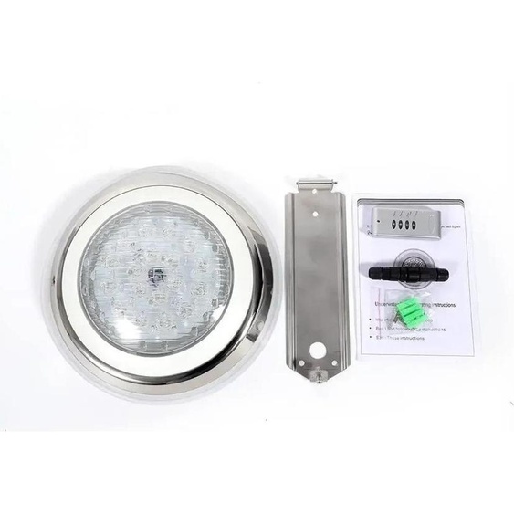 Lampe LED pour piscine - Éclairage subaquatique - CA 12 V 54 W - IP68 étanche - Pour piscines - Montage - Blanc