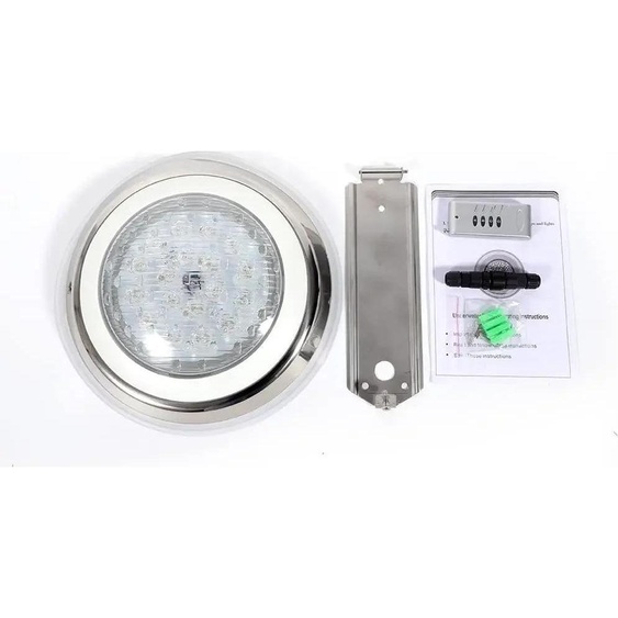 Lampe LED pour piscine - Lampe submersible - 12 V CA - 54 W - IP68 étanche - Blanc