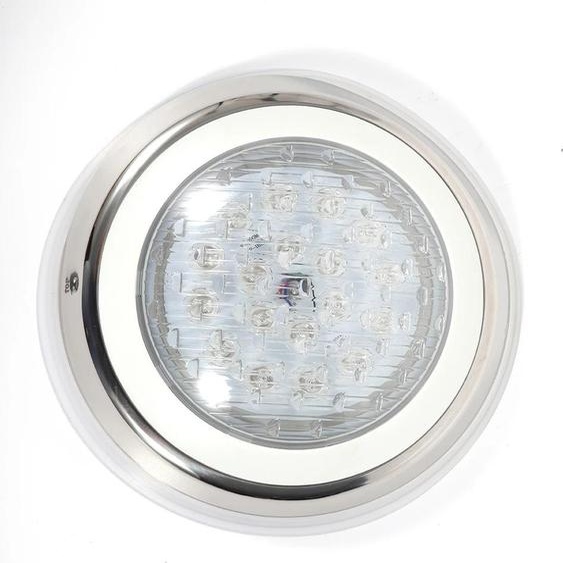 Lampe LED pour piscine - Lampe submersible - IP68 étanche - CA 12 V - LED 3×18 W - Acier inoxydable et PC - Blanc