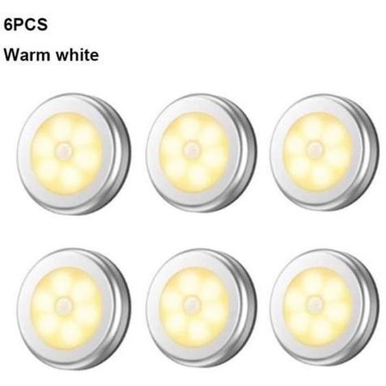 Lampe LED sous-meuble sans fil PIR détecteur de mouvement LED, veilleuse pour garde-robe, cuisine, chambre à