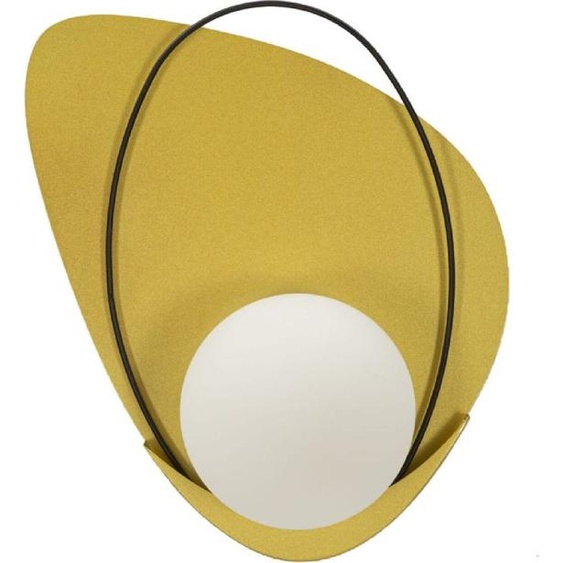 Lampe murale Mauro Ferretti Cycle E27 28x17x32 cm or noir blanc