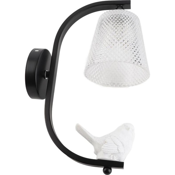 Lampe murale oiseau en métal moderne décorative lampe murale élégante pour chevet salon bureau